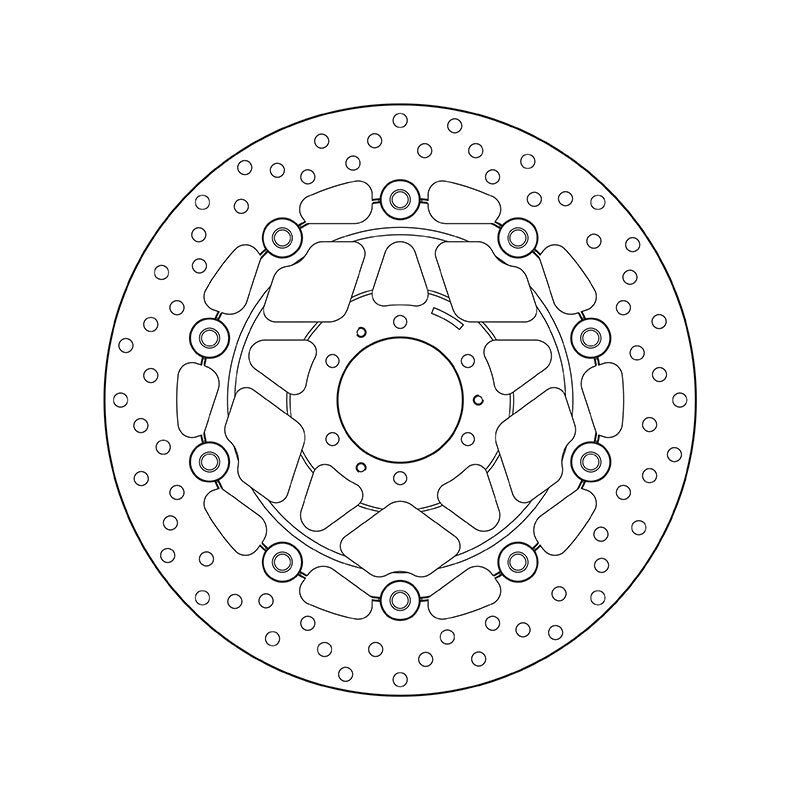 Honda Crossrunner 800 [BREMBO] - Disco de freio redondo flutuante Série Oro