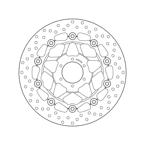 Honda Cb 600 F Hornet [BREMBO] - Okrągła pływająca tarcza hamulcowa serii Oro