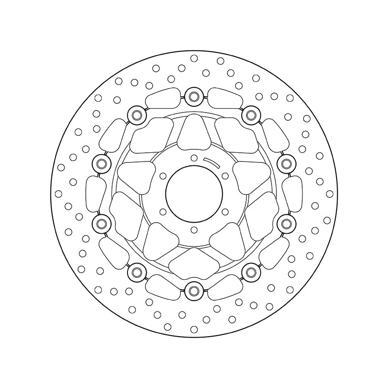 Honda Cb 600 [BREMBO] – serijos Oro apvalus plūduriuojantis stabdžių diskas