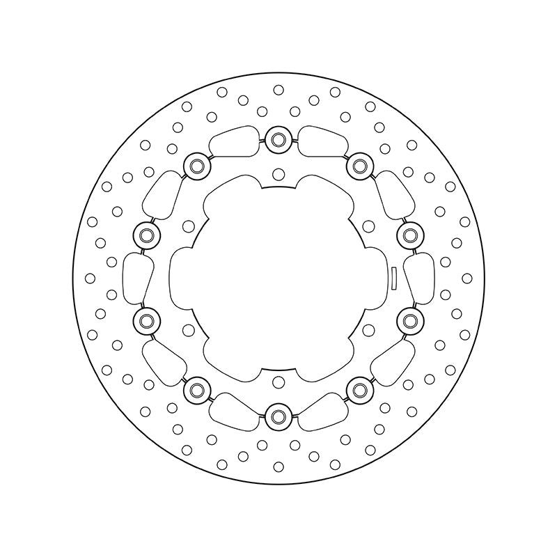 Yamaha Yzf 600 [BREMBO] - Disco de freio redondo flutuante Série Oro