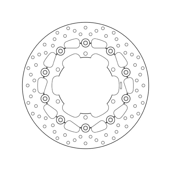 Yamaha Bt 1100 [BREMBO] - Serie Oro rund schwimmend Bremsscheibe