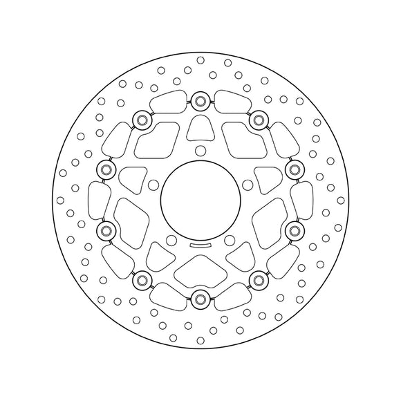 Kawasaki Er 6 F [BREMBO] - Kulatý plovoucí brzdový kotouč řady Oro