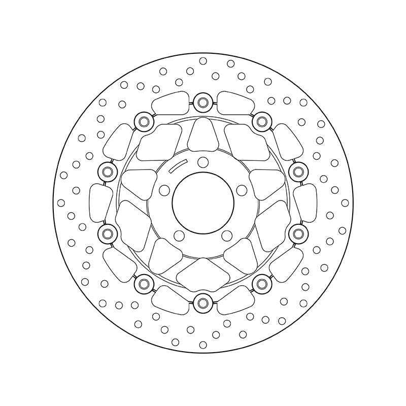 Kawasaki Zephyr 750 [BREMBO] - Serie Oro rund schwimmend Bremsscheibe