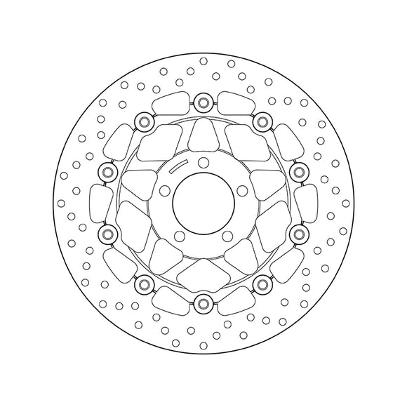 Kawasaki Zr 7 750 [BREMBO] - Serie Oro rund schwimmend Bremsscheibe