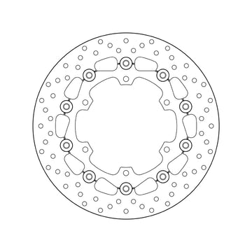 Yamaha Xt 660 Z Tenere [BREMBO] - Serie Oro rund schwimmend Bremsscheibe