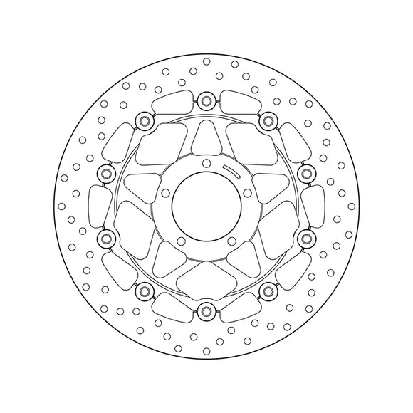 Ducati 749 [BREMBO] - シリーズ Oro ラウンド フローティング ブレーキ ディスク