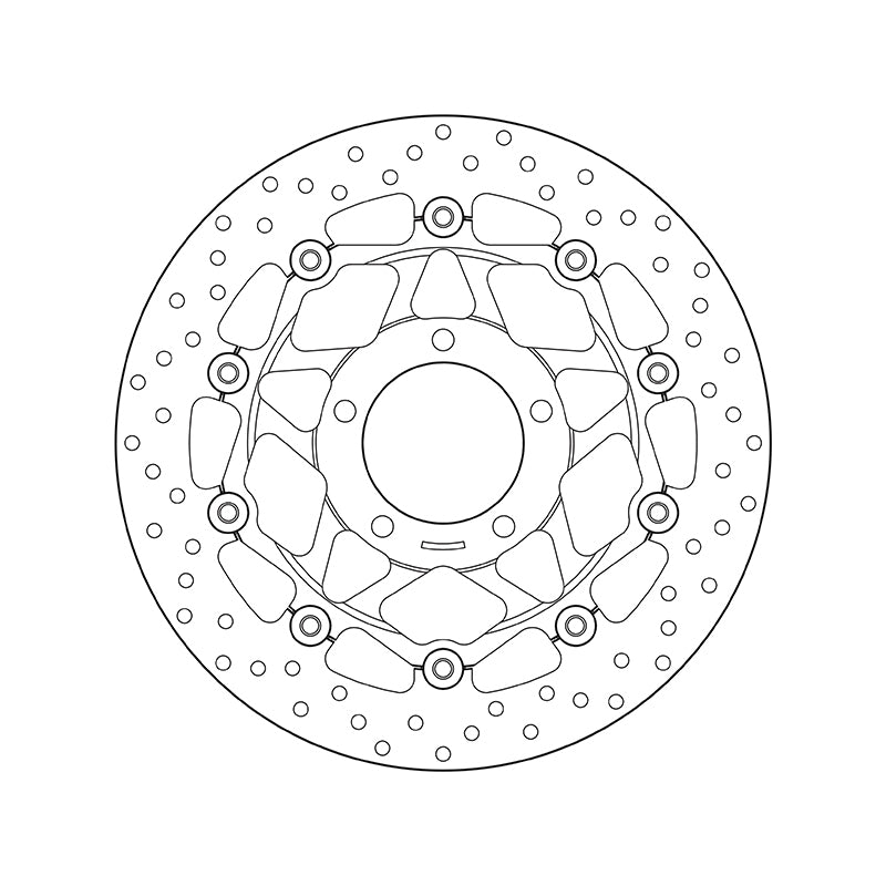 Triumph Tiger 1050 [BREMBO] - Serija Oro okrugli plivajući disk kočnice