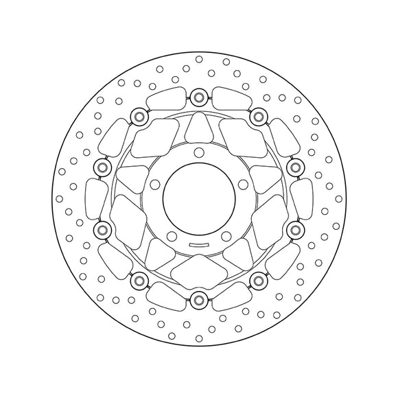 Triumph Tiger 1050 [BREMBO] - Serie Oro rund schwimmend Bremsscheibe