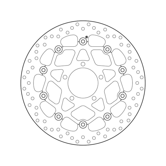 Kawasaki Zx-10Rr [BREMBO] - Serie Oro rund schwimmende Bremsscheibe