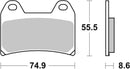 Moto Guzzi Stelvio 1200 4V [BREMBO] - Konkurranse karbon keramiske bremseklosser - 07BB19RC