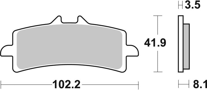 Aprilia Tuono 1100 [BREMBO] - Street Sintermetall Bremsbeläge - 07BB37LA