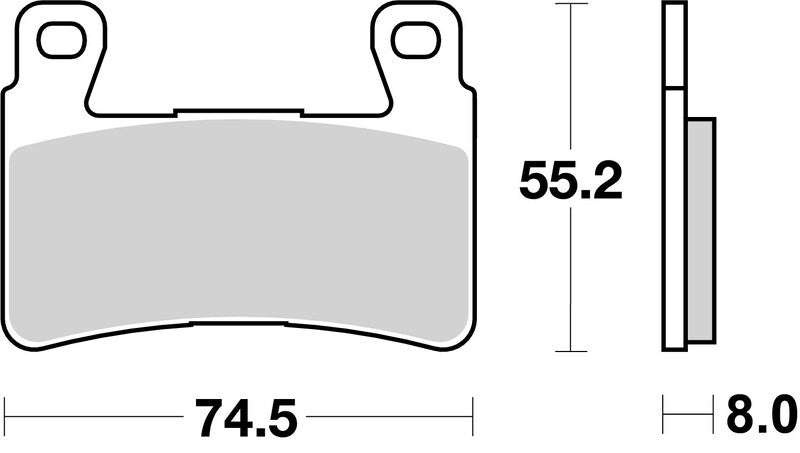 Honda Vtr 1000 [BREMBO] - Competition Carbon Ceramic Bromsbelägg - 07HO45RC