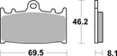 Suzuki Gsr 600 [BREMBO] - Competition Carbon Kerámia fékbetétek - 07KA13RC