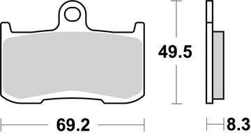 Indian Springfield [BREMBO] - Competition Carbon Keramik Bremsbeläge - 07KA23RC