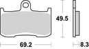 Suzuki Gsx 1300 [BREMBO] - Carbon-keraamiset jarrupalat - 07KA23RC