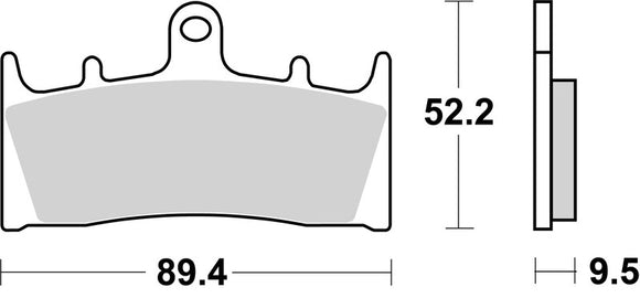 Suzuki Hayabusa [BREMBO] - Competition Carbon Ceramic Brake Pads - 07SU19RC