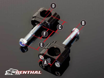 Yamaha Yz 450 [RENTHAL] - 36Tech handlebar mounts Ø36mm Fatbar®36