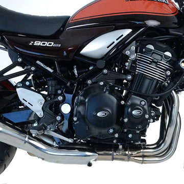 Kawasaki Z 900 RS CAFE ZR900E [2018-2020] - Ochranný kryt pravého krytu klikové skříně startéru černý Kawasaki Z900RS