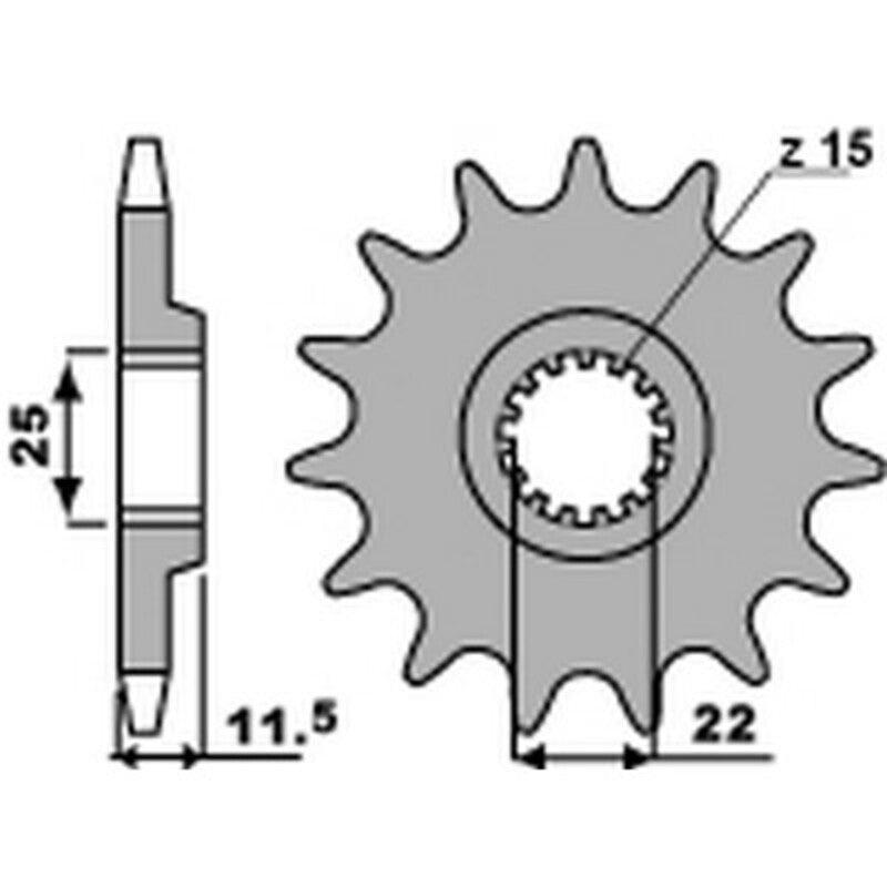 CFMOTO 800 MT CF800-7 [PBR] - Standard Steel Pinion