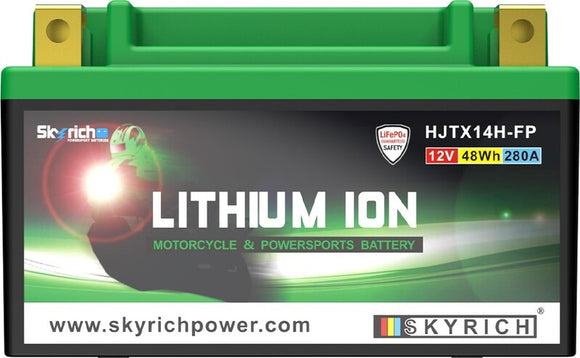 Suzuki Dl 650 V Strøm [SKYRICH] - Lithium Ion batteri - HJTX14H-FP