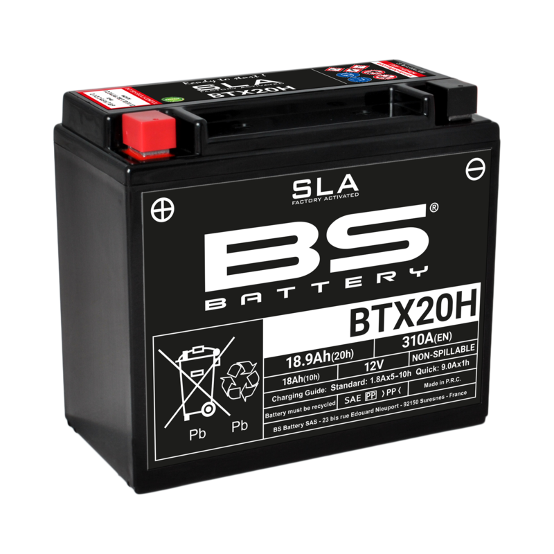 Harley Davidson Fxlr [BS BATTERIJ] - SLA Onderhoudsvrije batterij fabrieksgeactiveerd - BTX20H