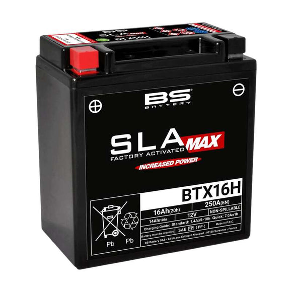 Triumph Tiger 800 [BS BATTERY] - SLA Max Wartungsfreie Batterie Werkseitig aktiviert - BTX16H