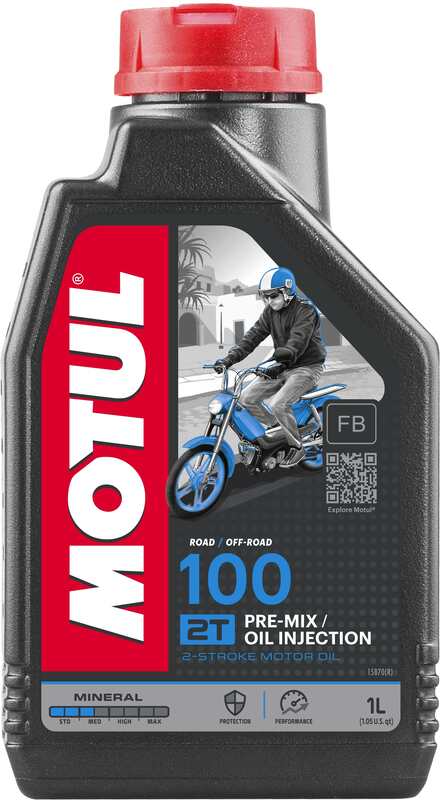 100 2T Мотоциклевое моторное масло 1L [Motul]