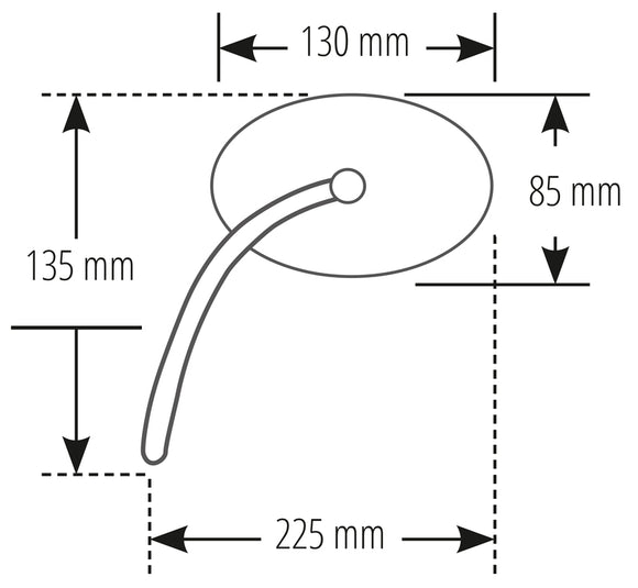 Moto Guzzi V 100 Mandello 1000 [SHIN YO] - Mirror Booster 2 Schwarz (Paar)