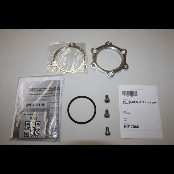 Kawasaki Zrx [IXIL] - Hexoval äänenvaimennin ruostumatonta terästä / päätykorkki musta