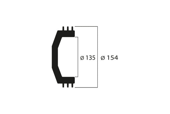 Honda Sh 300 [MALOSSI] - Kupplungsglocke mit Lamellen ø 135 mm