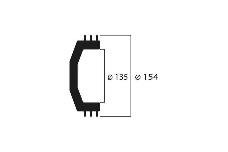 本田 Z 125 [MALOSSI] - 离合器铃，带板 ø 135 mm