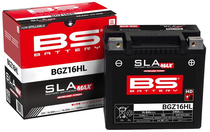 Harley Davidson Sportster S Rh1250S [BS BATTERY] - SLA Wartungsfreie Batterie Werkseitig aktiviert - BGZ16HL