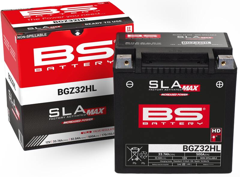 Harley-Davidson Ultra Limited [BS BATTERY] - SLA Wartungsfreie Batterie Werkseitig aktiviert - BGZ32HL