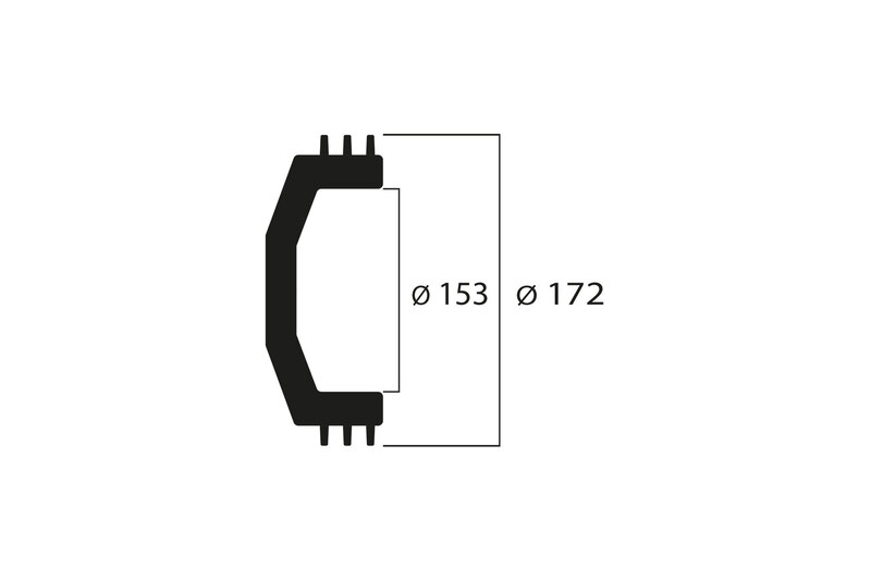 Kawasaki J 300 [MALOSSI] - Clutchklokke Maxi Wing ø 153 mm