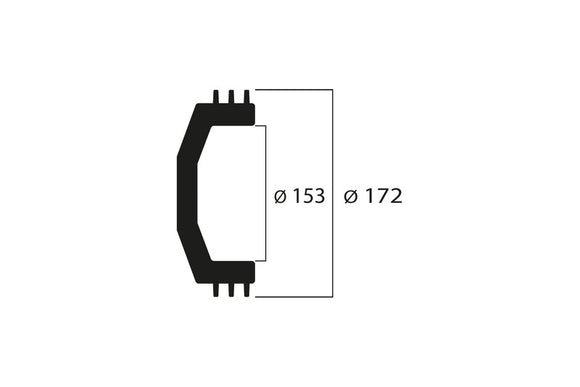 Kawasaki J 300 [MALOSSI] - Campainha de embreagem Maxi Wing ø 153 mm
