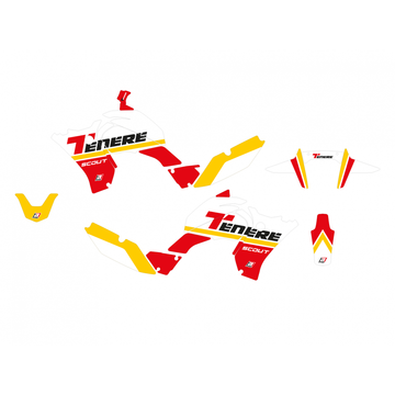 Yamaha Ténéré 700 Rally [BLACKBIRD] - Rally Ride Grafik-Kit – Rot