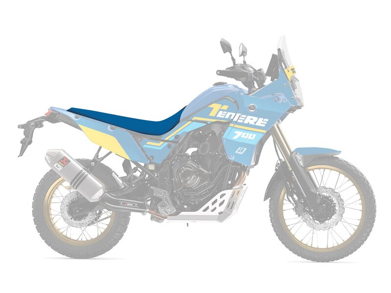 Yamaha Tenere 700 World Raid [BLACKBIRD] - Rally Ride -istuinpäällinen - musta/sininen - 2 kpl
