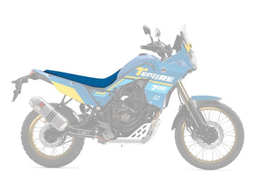 Yamaha Tenere 700 World Raid [BLACKBIRD] — rallijreida sēdekļa pārvalks – melns/zils