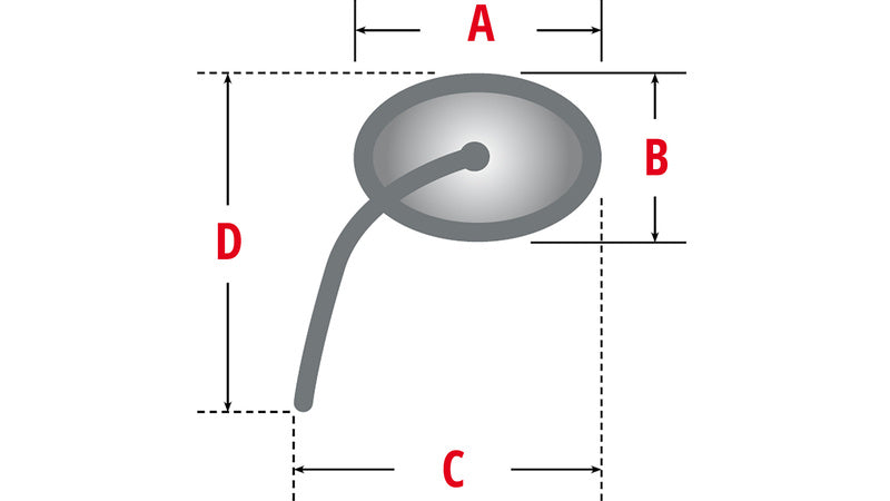 Motorcycle Mirror Mo.View Race Left xl 180mm E-Testest [Motogadget]
