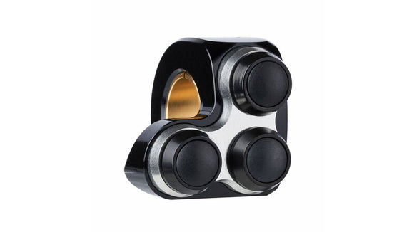 Motorcykelknappar Mo.Switch Basic, 3 knappar svart/silver [Motogadget]