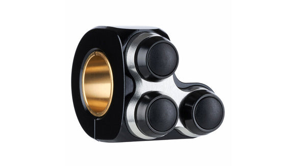 Motorcycle buttons Mo.Switch Basic, 3 buttons black/silver [MotoGadget]