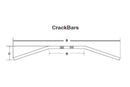 Yamaha Xvs 1100 Drag Star [FEHLING] - Crack bar, 850 mm sort