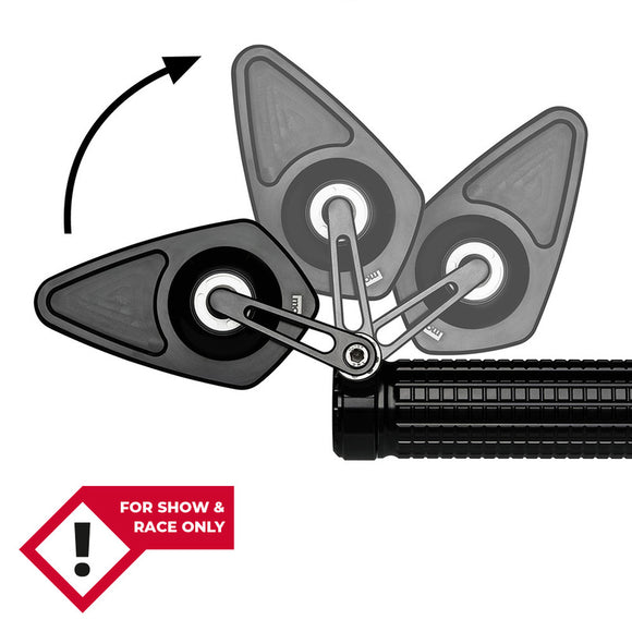 Mo.View Blade Flip Motorclear Mircor, Diamond, Black [Motogadget]