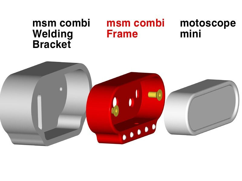 Motorrad Einschweißbecher VA für msm combi Instrumente [MOTOGADGET]