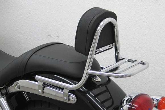 Triumph Speedmaster [FEHLING] - Sissy Bar aus Rohr mit Kissen und Gepäckträger, Triumph Speedmaster 2008-