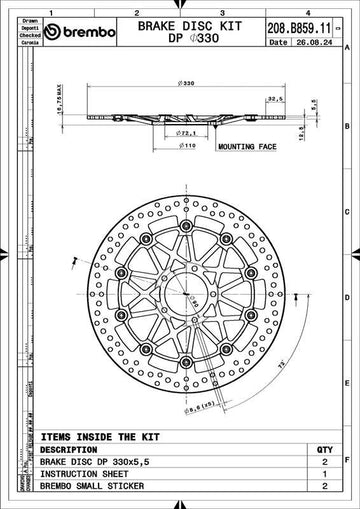 Ducati Panigale 1199 [BREMBO RACING] - UPGRADE Supersport rund schwimmend Bremsscheiben - paarweise - 0