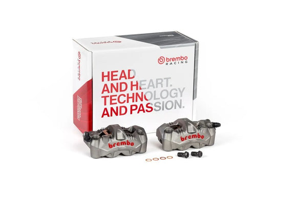 Kawasaki Ninja 1000 [BREMBO RACING] - GP4-RS Пара передних радиальных тормозных суппортов 4 поршня Ø3 мм