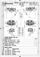 Yamaha Sp [BREMBO RACING] - GP4-RS Paar Radial-Bremssattel vorne 4 Kolben Ø3mm