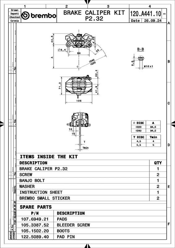 Ktm 1290 Superduke GT [BREMBO RACING] - ОБНОВЛЕНИЕЗадний тормозной суппорт GP2-SS
