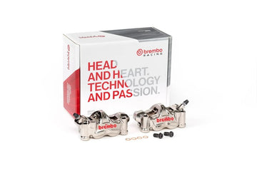 Honda Cbr 1000 Rr-R Fireblade Sp [BREMBO RACING] - Paar GP4RX - 1mm Bremssättel (CNC-gefräst - verchromt) (mit Belägen)